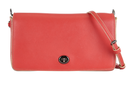 Dinky Crossbody, Leather, Red, MIC, S/E, 3*
